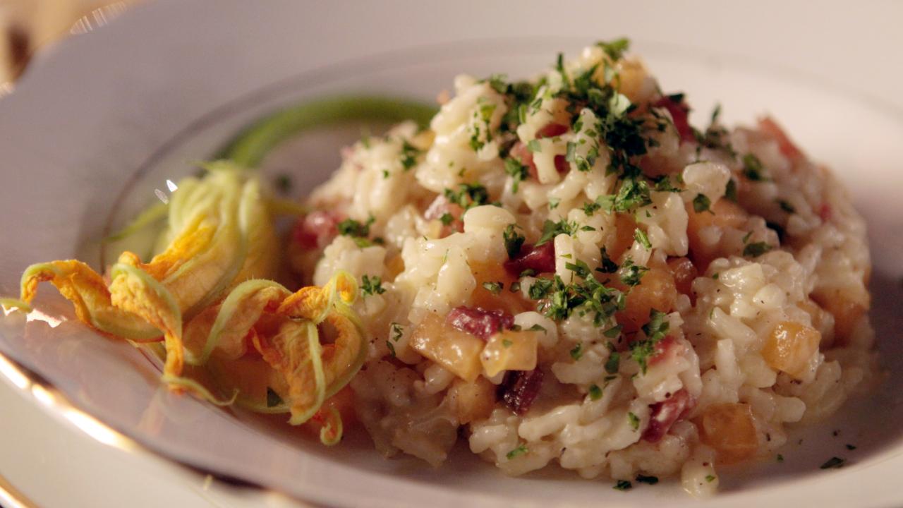 Risotto With Speck and Melon