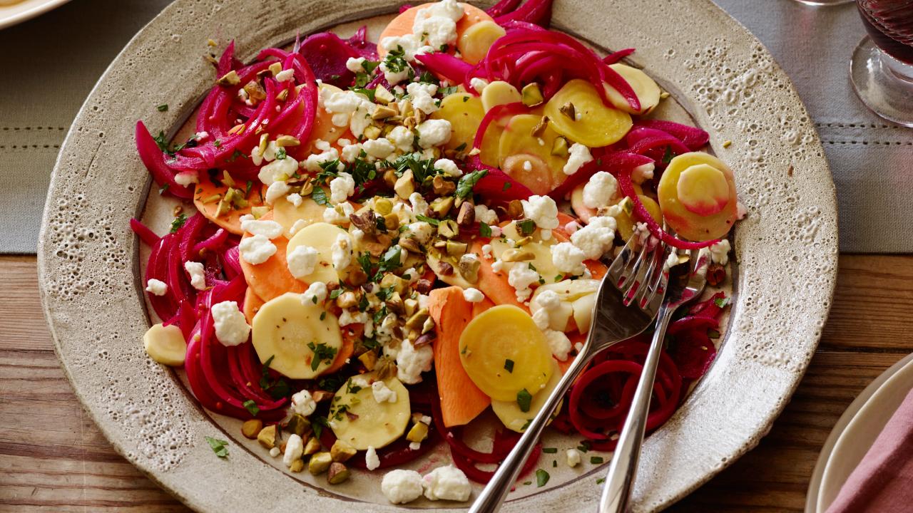 Tangy Pickled Root Veggies