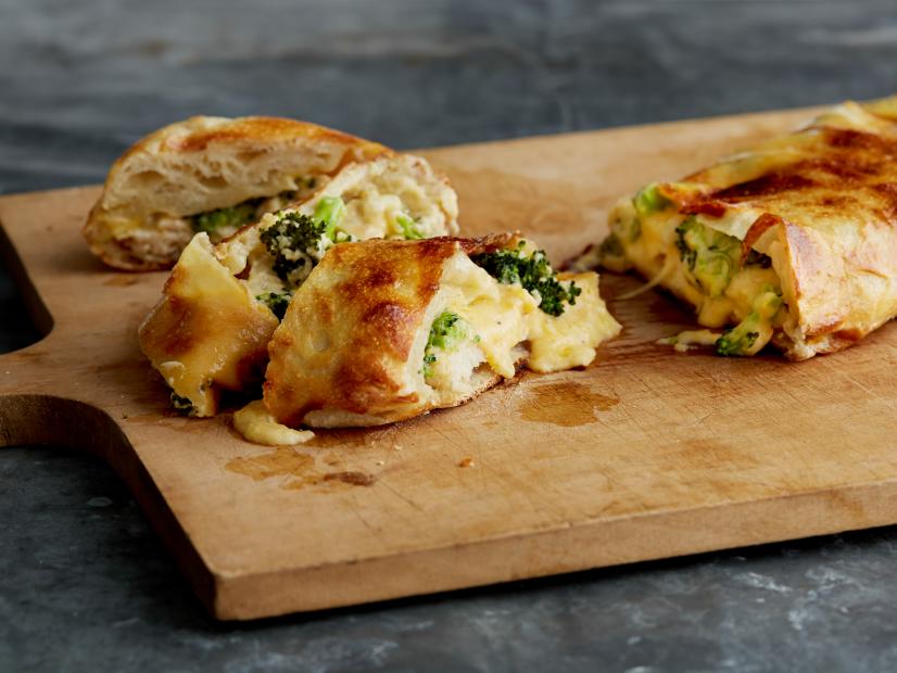 Chris Massie's Chicken, Broccoli and Cheese Garbage Bread for Christmas at the Firehouse as seen on Cooking Channel's My Grandmother's Ravioli