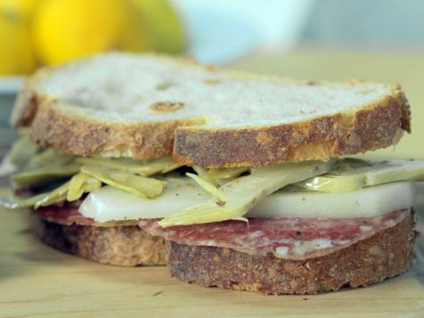 Super Tuscan Panino with Soppressata and Marinated Artichokes