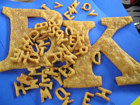 Cheezy Alphabet Crackers