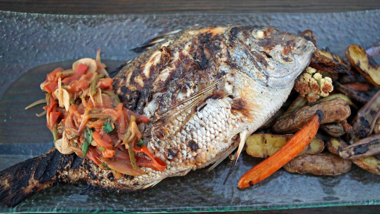Grilled Porgy and Chutney