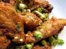 Cooking Channel serves up this Crispy Chicken Wings Confit recipe  plus many other recipes at CookingChannelTV.com
