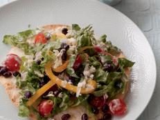 Cooking Channel serves up this Eat-Your-Plate Taco Salad with Black Beans and Grilled Corn recipe  plus many other recipes at CookingChannelTV.com
