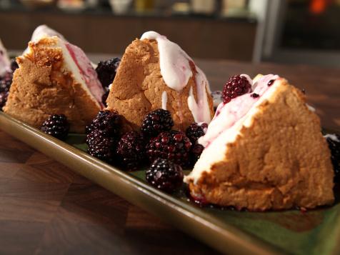 Angel Food Cake with Macerated Berries and Mascarpone