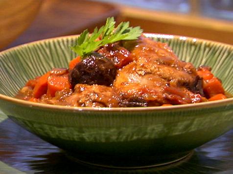 Ale-Simmered Chicken with Dried Plums