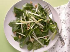 Cooking Channel serves up this Spinach and Green Apple Salad recipe from Ellie Krieger plus many other recipes at CookingChannelTV.com