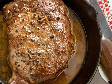 Trudy's Rib Eye in the Pan with Butter