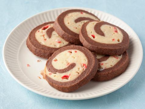 Chocolate Peppermint Pinwheel Cookies