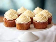 Cooking Channel serves up this Carrot Cupcakes recipe  plus many other recipes at CookingChannelTV.com