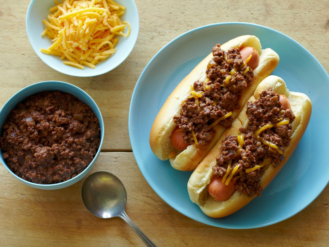 Cincinnati Chili Dogs with Chocolate : Recipes : Cooking Channel