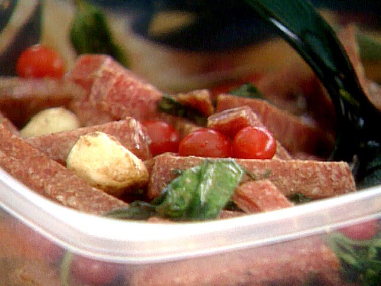 Salami Salad with Tomatoes and Mozzarella Recipes Cooking Channel