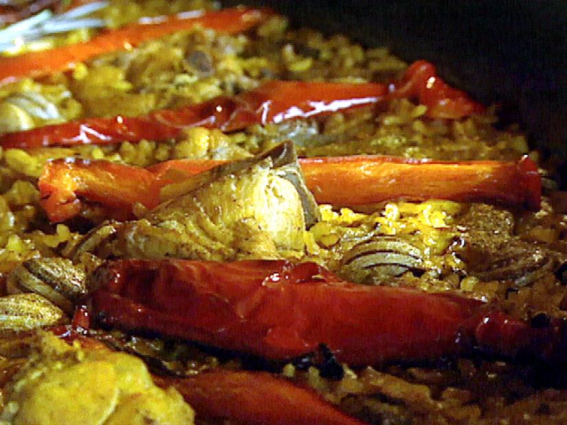 Paella Valenciana Recipes Cooking Channel Recipe Cooking Channel