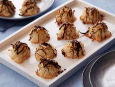 Cooking Channel serves up this Chocolate-Coconut Macaroons recipe  plus many other recipes at CookingChannelTV.com
