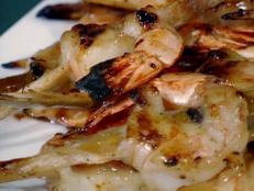 Cooking Channel serves up this Shrimp on Sugarcane with Rum Glaze recipe  plus many other recipes at CookingChannelTV.com