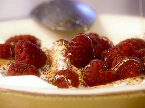 Ricotta with Honey and Raspberries