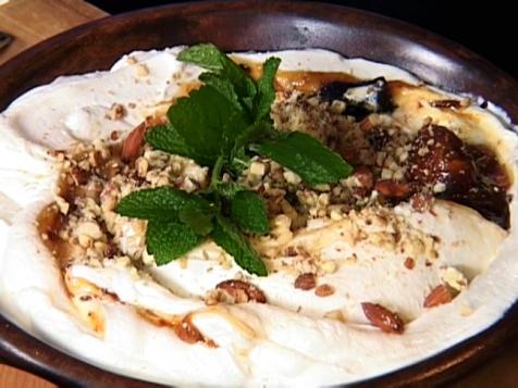 Greek Yogurt with a Fig, Date, and Honey Swirl