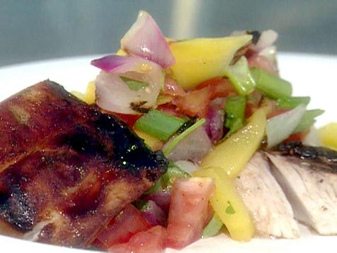 Grilled Red Snapper with Tropical Fruit Salsa
