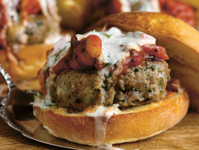 Juicy TurkeyCheddar Burgers Recipes Cooking Channel Recipe