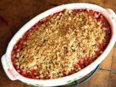 Cooking Channel serves up this Strawberry-Rhubarb Crisp recipe  plus many other recipes at CookingChannelTV.com