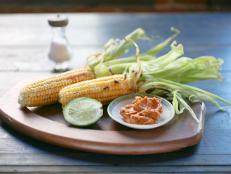 Cooking Channel serves up this Corn on the Cob with Butter Rub recipe  plus many other recipes at CookingChannelTV.com