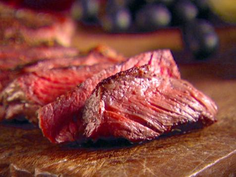 Rib-Eye Steak with Black Olive Vinaigrette