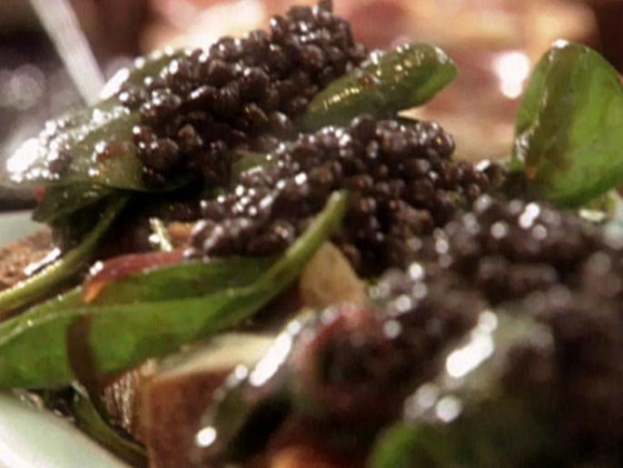 Prosciutto and Goat Cheese Bruschetta with Black Lentils Recipes