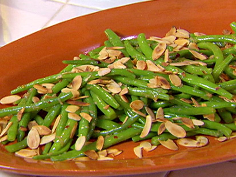 Tangy Almond Garlic String Beans Recipes Cooking Channel Recipe