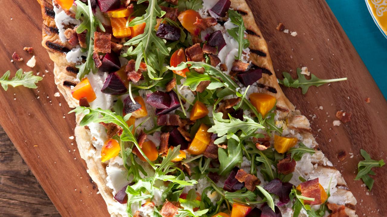 Beet and Goat Cheese Flatbread