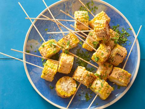 Grilled Corn Skewers with Chipotle- Cilantro Butter
