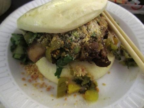 "Zhajiang" Bao (Spicy Shrimp and Ground Beef Buns)