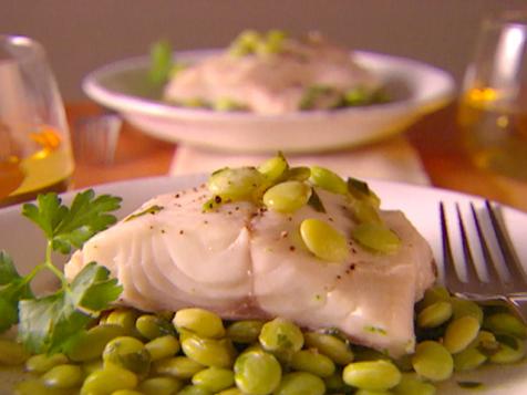 Roasted Cod with Lima Beans
