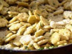 Cooking Channel serves up this Parmesan Oyster Crackers recipe  plus many other recipes at CookingChannelTV.com