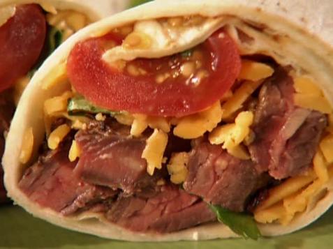 Marinated Skirt Steak Burritos