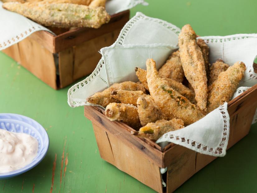 Crispy Cornmeal Okra Recipes Cooking Channel Recipe Roger Mooking