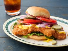 Cooking Channel serves up this Breaded Pork Tenderloin Sandwich recipe  plus many other recipes at CookingChannelTV.com
