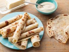 Cooking Channel serves up this Lefse (North Dakota Potato Crepe) recipe  plus many other recipes at CookingChannelTV.com
