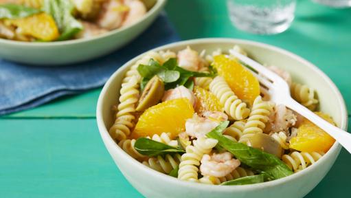 Fusilli with Shrimp, Orange and Arugula (Summer) : Recipes : Cooking  Channel Recipe | Giada De Laurentiis | Cooking Channel