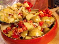 Cooking Channel serves up this Warm Potato-Tomato Salad with Dijon Vinaigrette recipe from Michael Chiarello plus many other recipes at CookingChannelTV.com