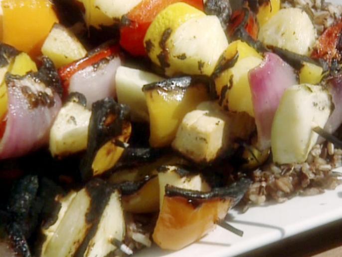 Veggie Kabobs with Herb and Garlic Marinade : Recipes ...