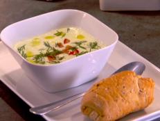 Cooking Channel serves up this Cool Cucumber Soup recipe from Ellie Krieger plus many other recipes at CookingChannelTV.com
