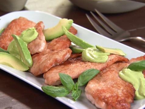 Sauteed Turkey Cutlets with Avocado Sauce