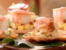 Cooking Channel serves up this Scallops with Mango and Avocado recipe from Brian Boitano plus many other recipes at CookingChannelTV.com