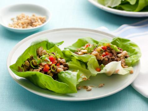 Lettuce Cups with Tofu and Beef