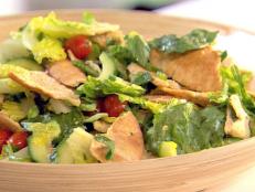 Cooking Channel serves up this Herbed Toasted Pita Salad recipe from Ellie Krieger plus many other recipes at CookingChannelTV.com