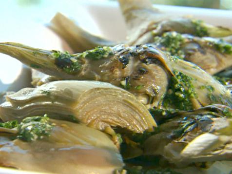 Grilled Artichokes with Parsley and Garlic