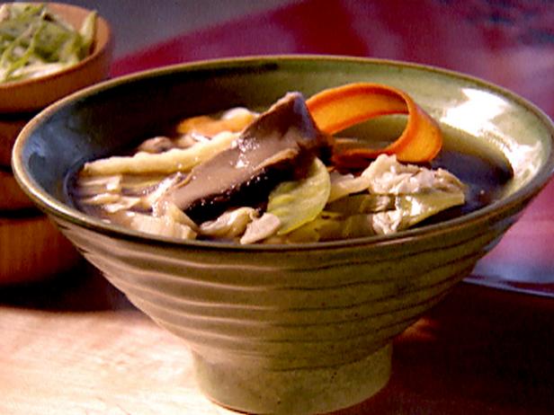 Asian Mushroom Soup : Recipes : Cooking Channel Recipe | Cooking Channel