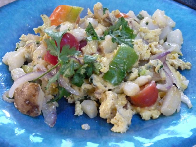 Sofrito Eggs and Potatoes Recipes Cooking Channel Recipe Tino