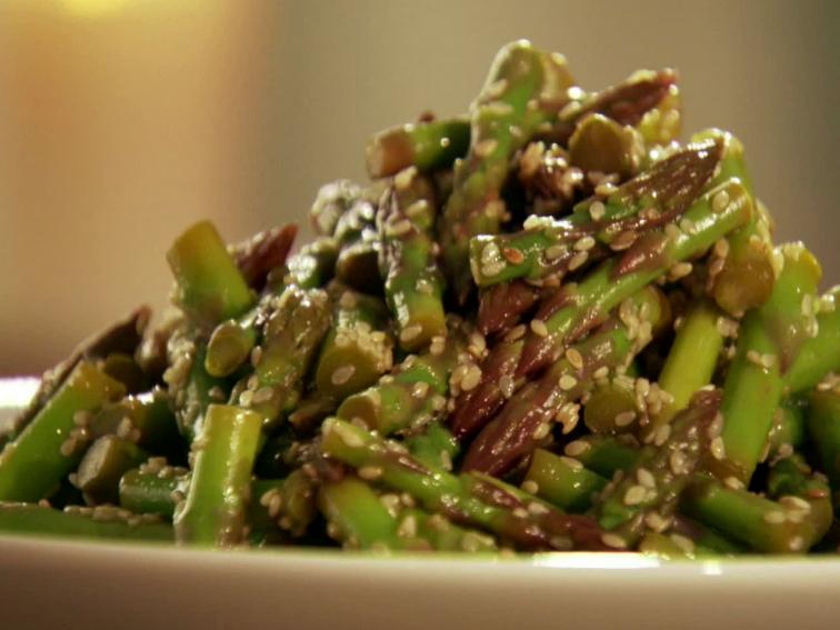 Asparagus Spears with Sesame Recipes Cooking Channel Recipe Alex