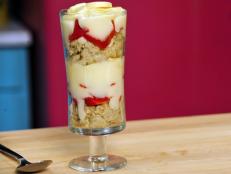 Cooking Channel serves up this Berry 'Nana Oatmeal Parfait recipe  plus many other recipes at CookingChannelTV.com